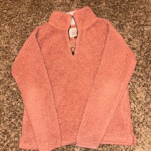 Pink fleece zip up jacket